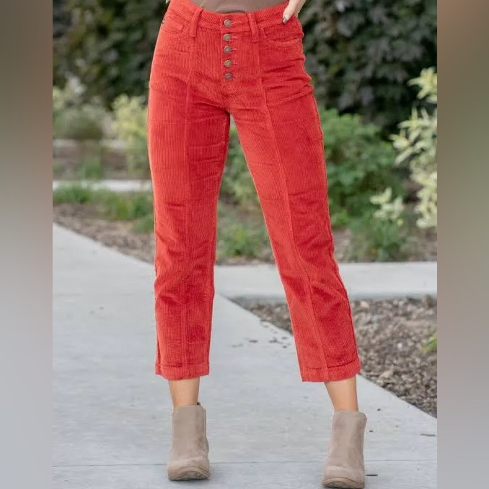 Judy blue crop corduroy pants